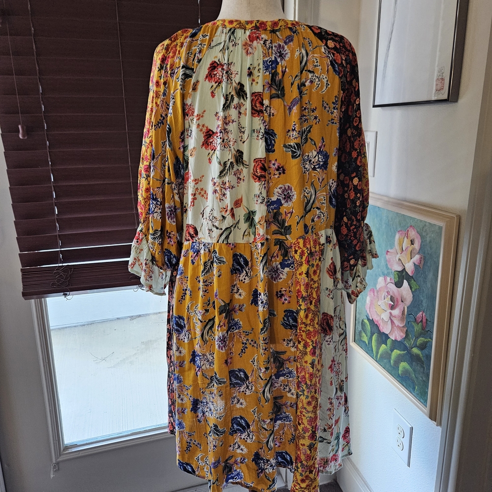 Umgee Multicolor Floral Long Sleeve Dress - Picture 3 of 5